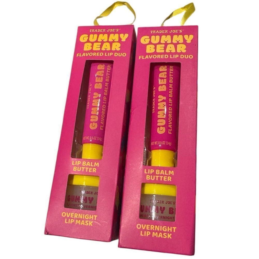 Trader Joe's Gummy Bear Flavored Lip Duo Set (Lot of 2)